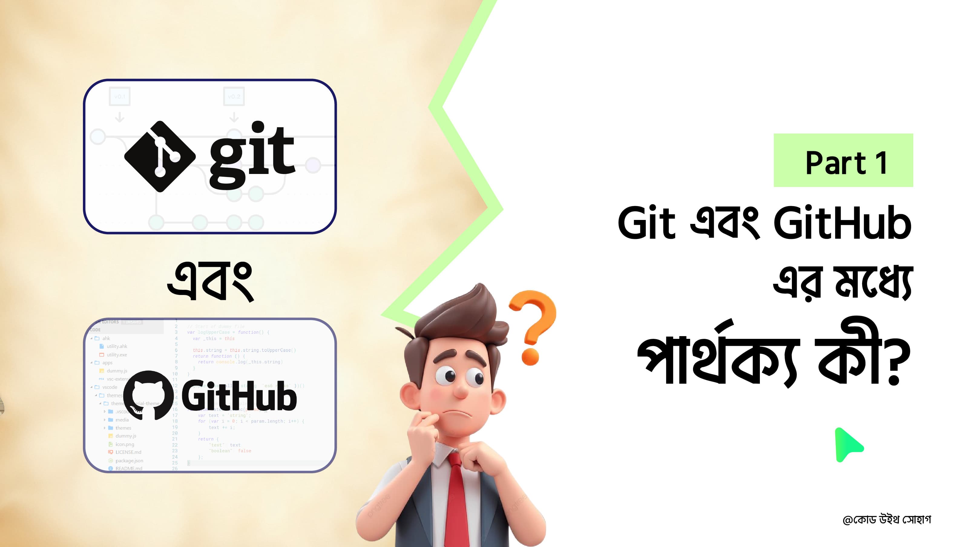 বাংলায় Git এবং GitHub । পার্ট-১